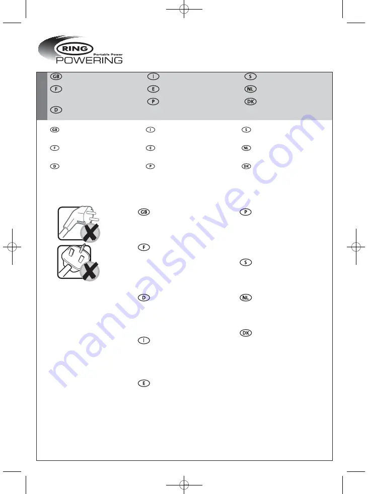 ring WorkShopCharge12 RCB312 Скачать руководство пользователя страница 20