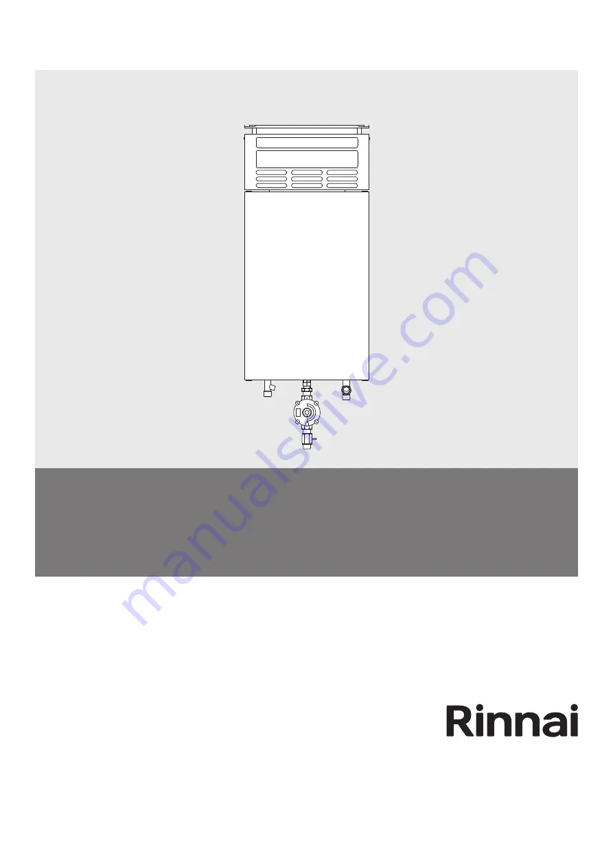 Rinnai FM10LA Operation & Installation Manual Download Page 1