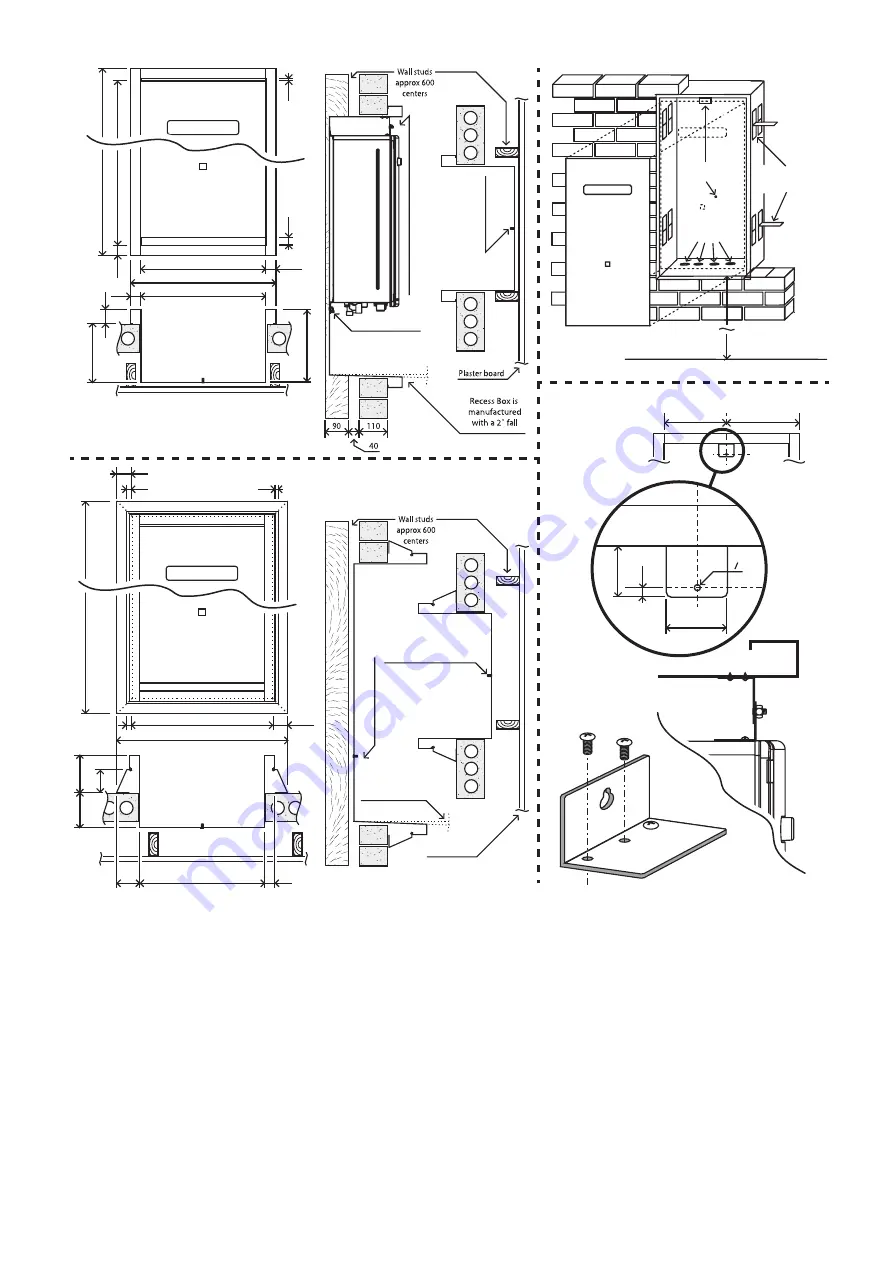 Rinnai Recess Box RBOX5 Installation Instructions Download Page 2