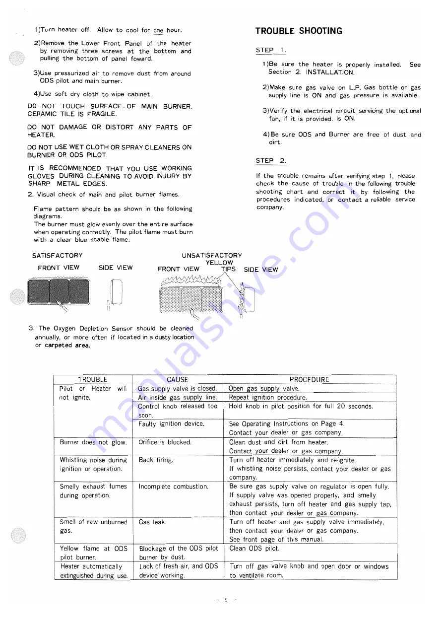 Rinnai REH-20DT Owner'S Operation And Installation Manual Download Page 7