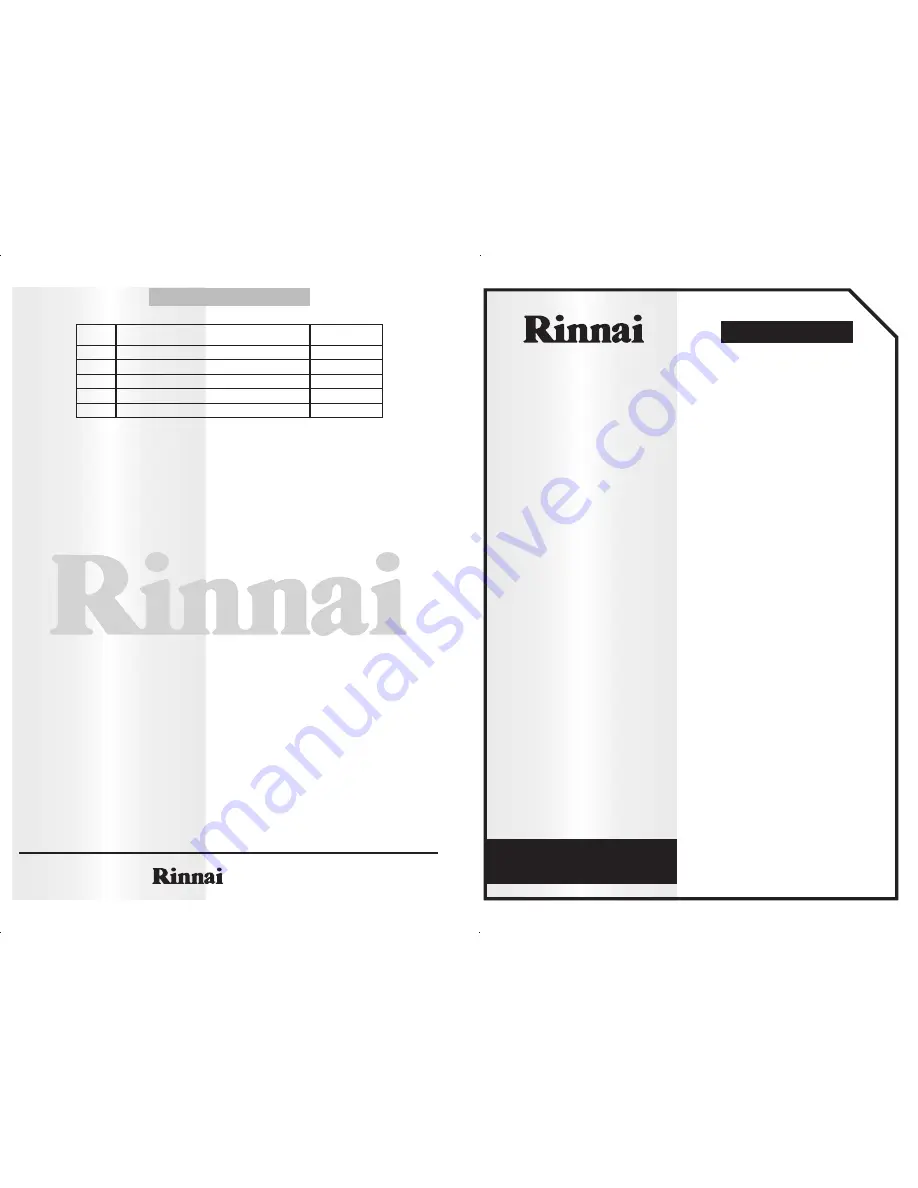 Rinnai RES-ED4100H-W Instruction Manual Download Page 1