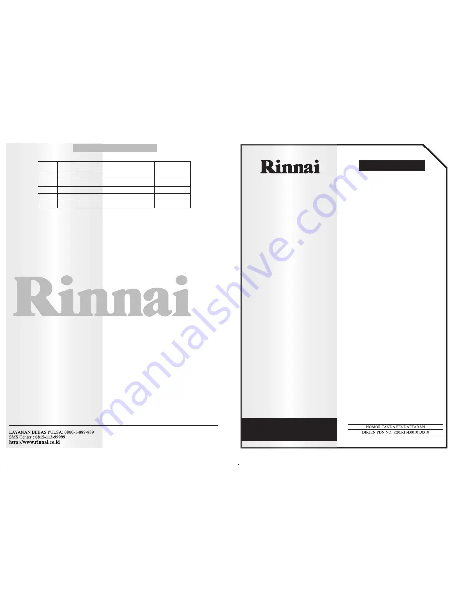 Rinnai RES-ED4100H-W Instruction Manual Download Page 7