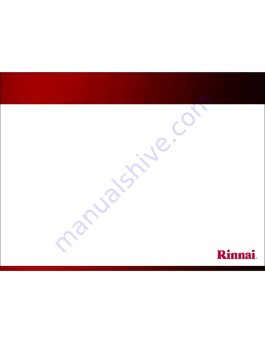 Rinnai RH180 Installation Fundamentals Download Page 11