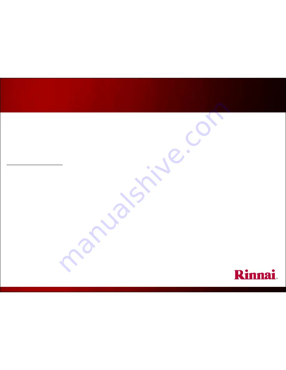 Rinnai RH180 Installation Fundamentals Download Page 25