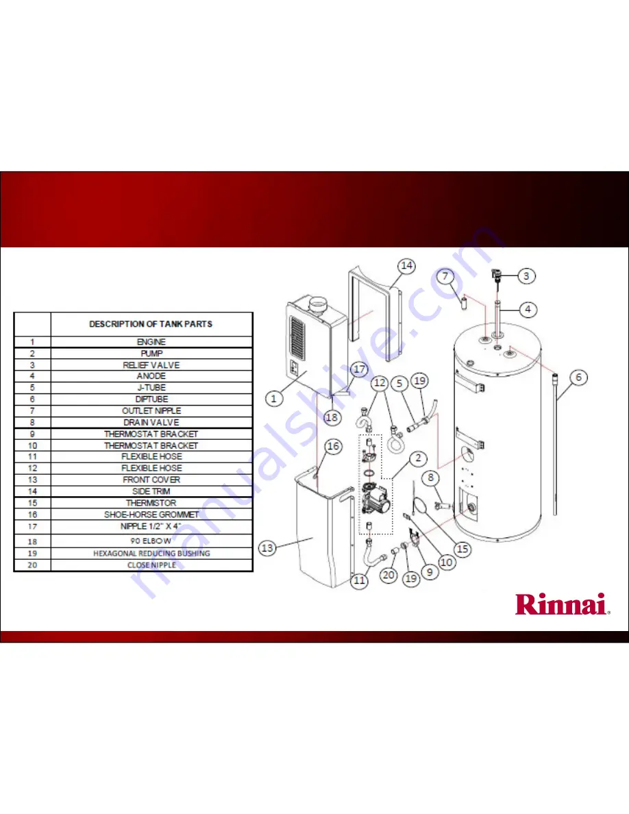 Rinnai RH180 Скачать руководство пользователя страница 50