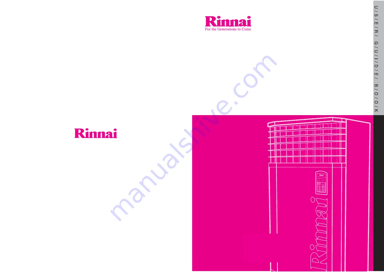 Rinnai RHFE-1510F Operating And Installation Instructions Download Page 18