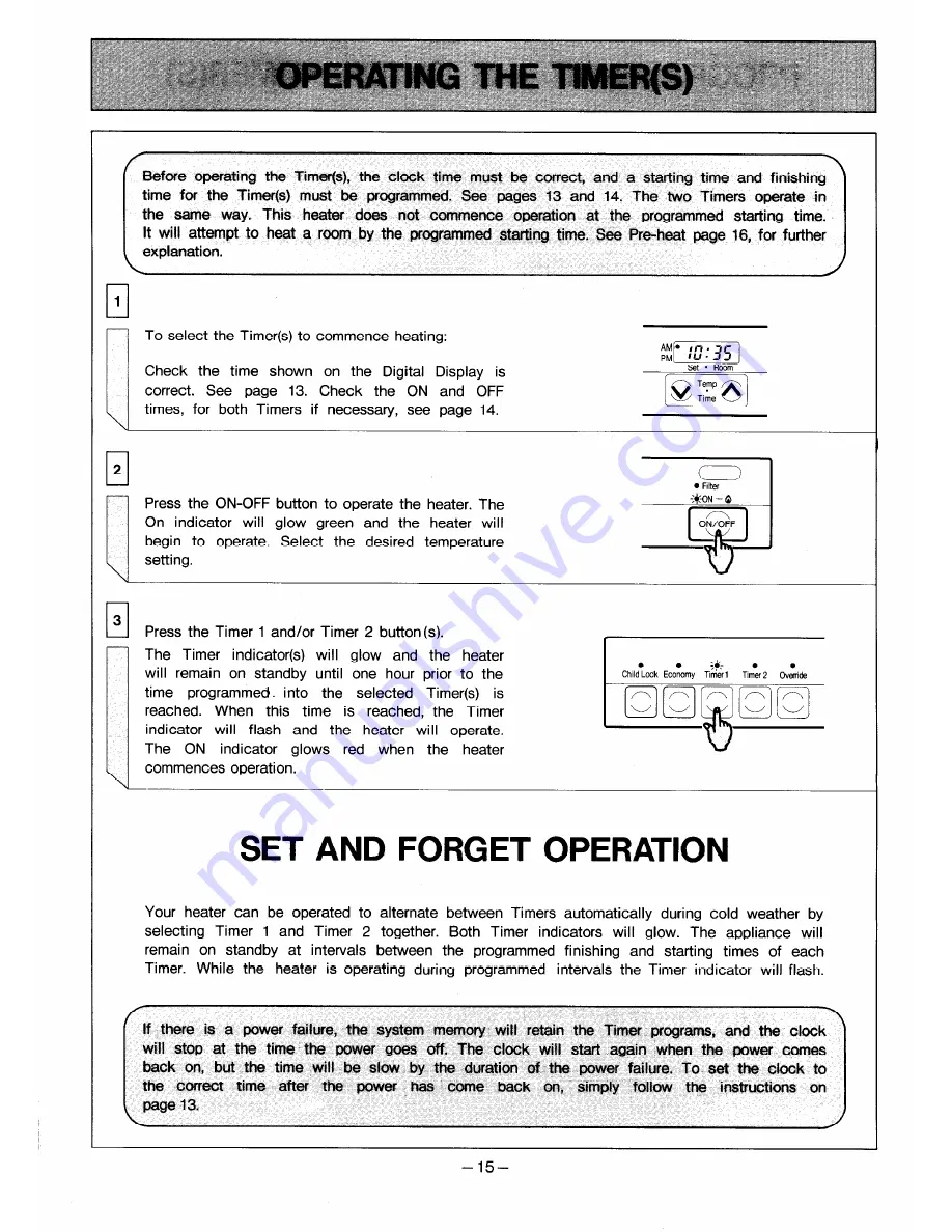 Rinnai rhfe-556ftp Operation Manual Download Page 16