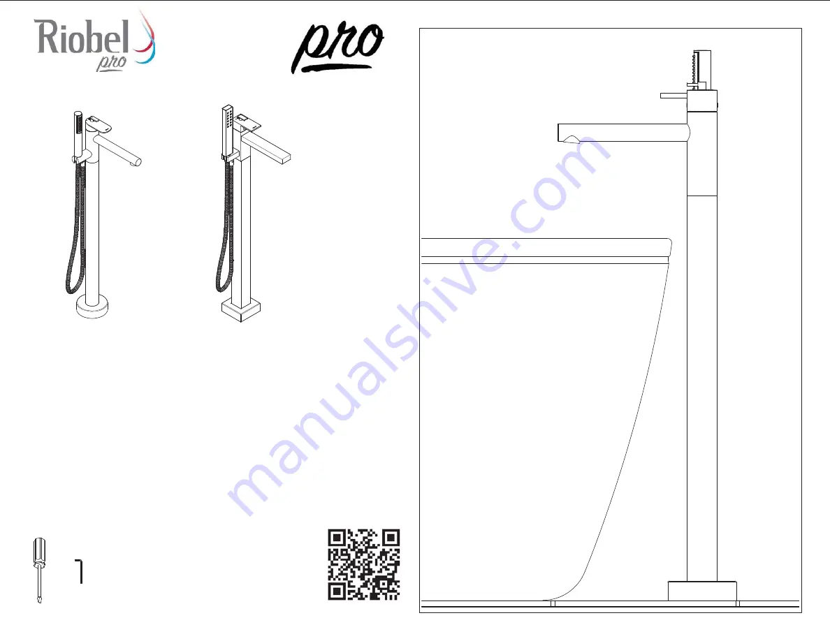 Riobel Pro EV39 Installation Manual Download Page 1