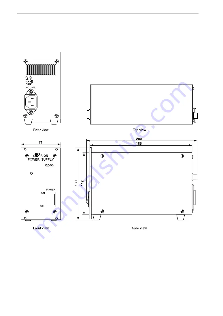 Rion KS-93 Instruction Manual Download Page 70