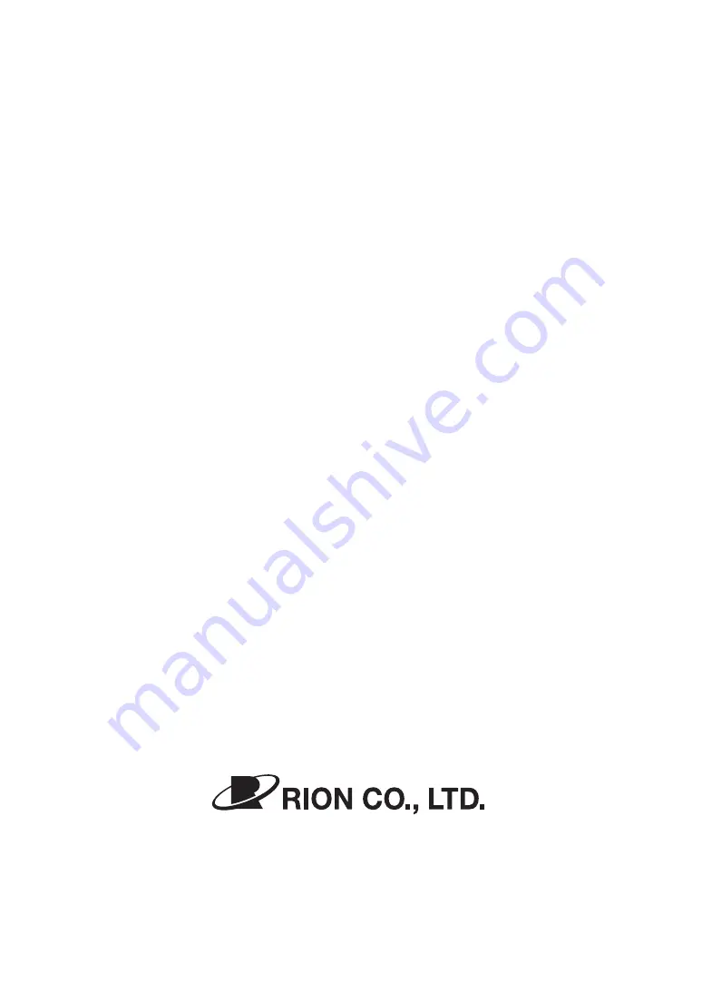 Rion NA-42 Instruction Manual Download Page 1