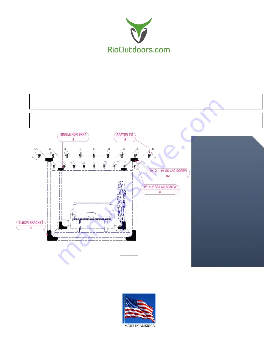 RioOutdoors 4F-SH Installation Instructions Manual Download Page 1