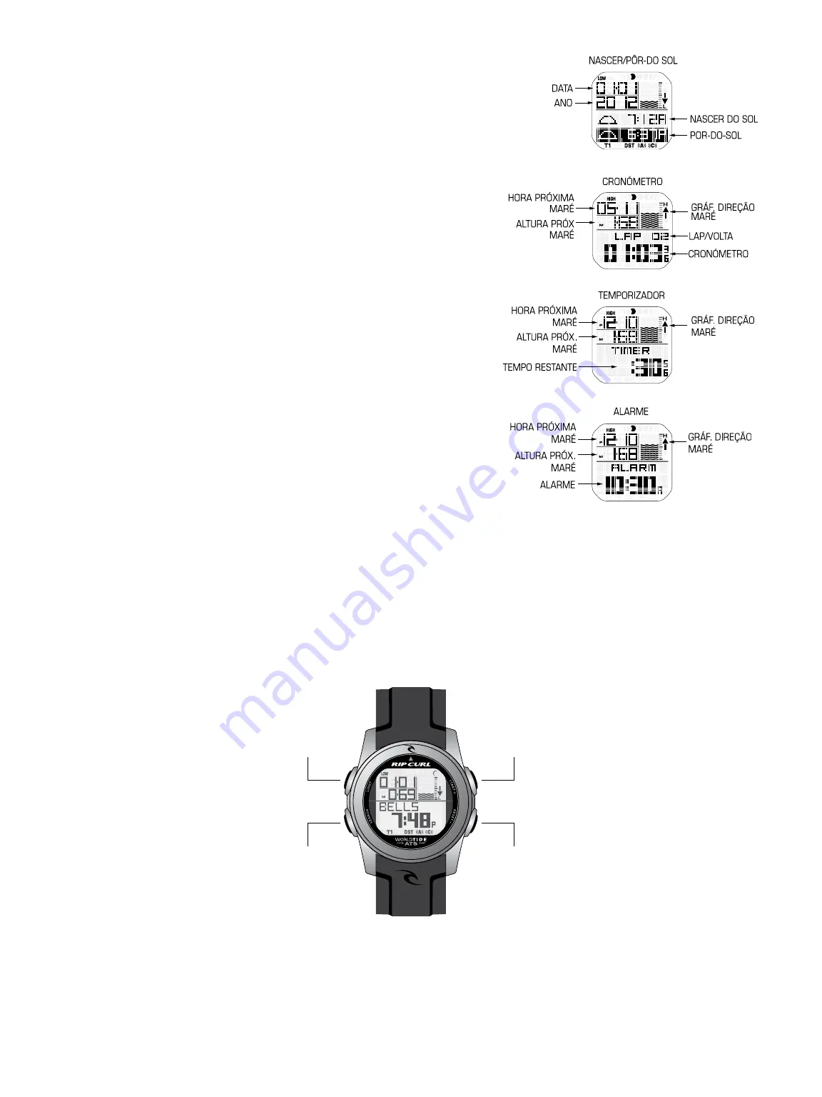 Rip curl World Tide & Time Manual Download Page 39