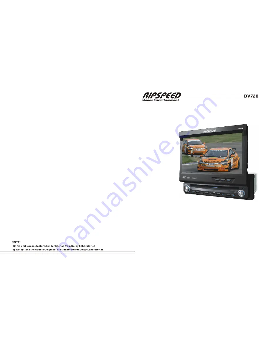 RIPSpeed DV720 Owner'S Manual Download Page 1