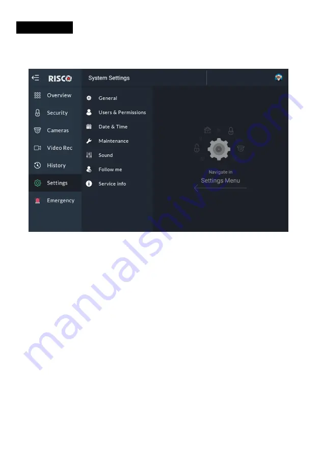 Risco RisControl User Manual Download Page 72