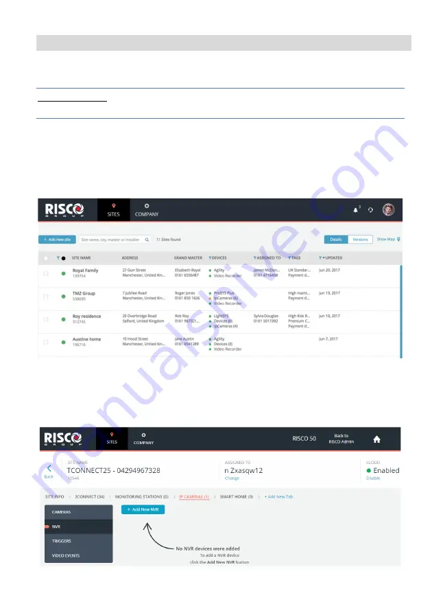 Risco VUpoint RVNVR04002FB Installation Manual Download Page 10