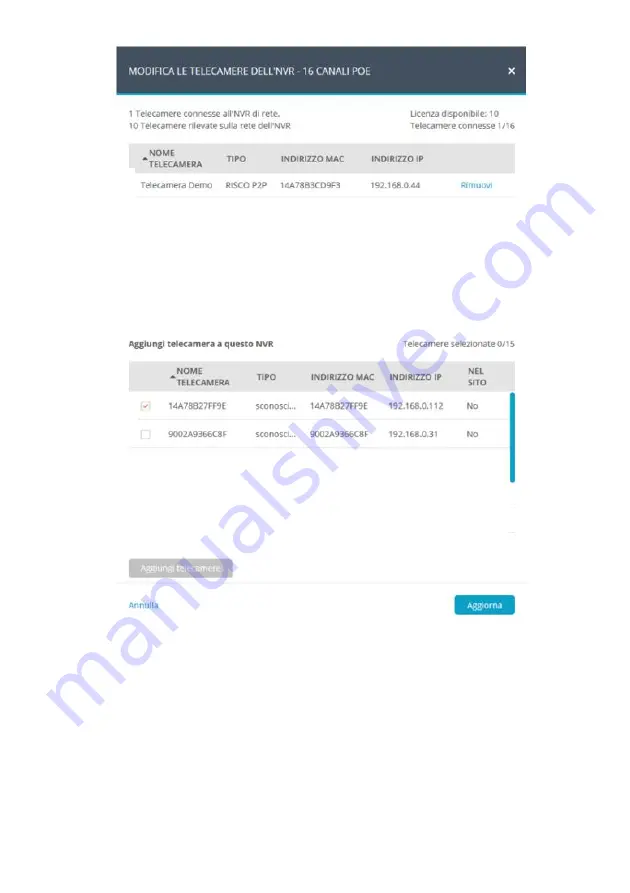 Risco VUpoint RVNVR04002FB Installation Manual Download Page 60