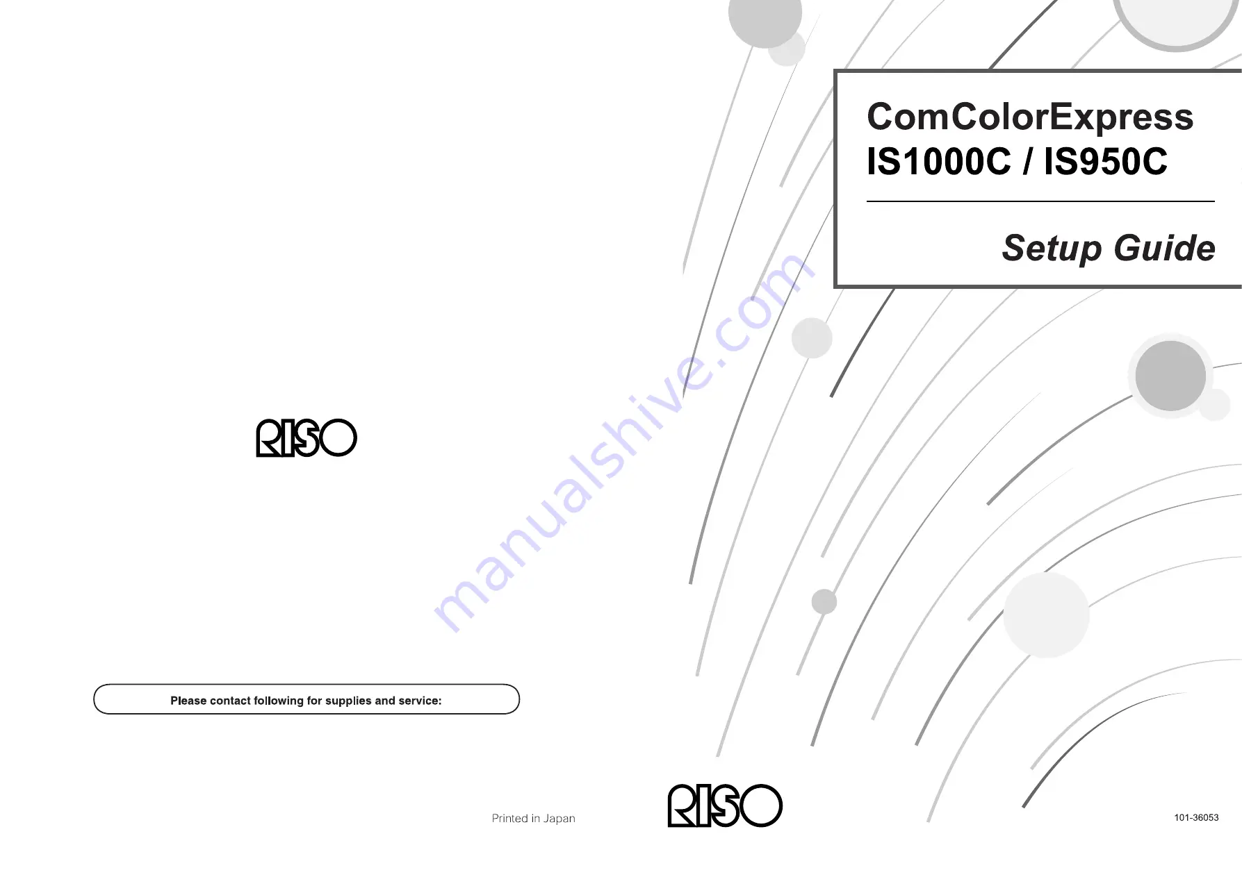 Riso ComColorExpress IS1000C Setup Manual Download Page 66