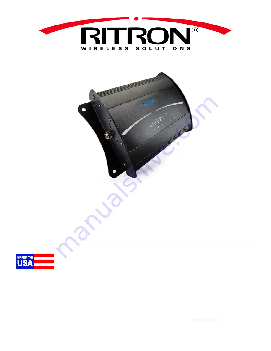 Ritron Liberty RLR-460 Manual Download Page 1