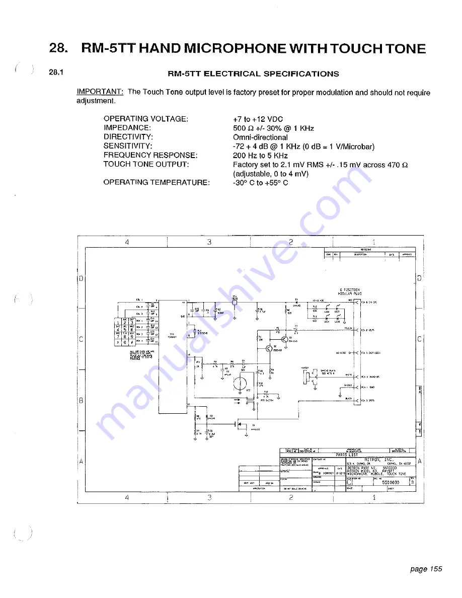 Ritron RPM-150 Maintenance/Repair/Operating Manual Download Page 162