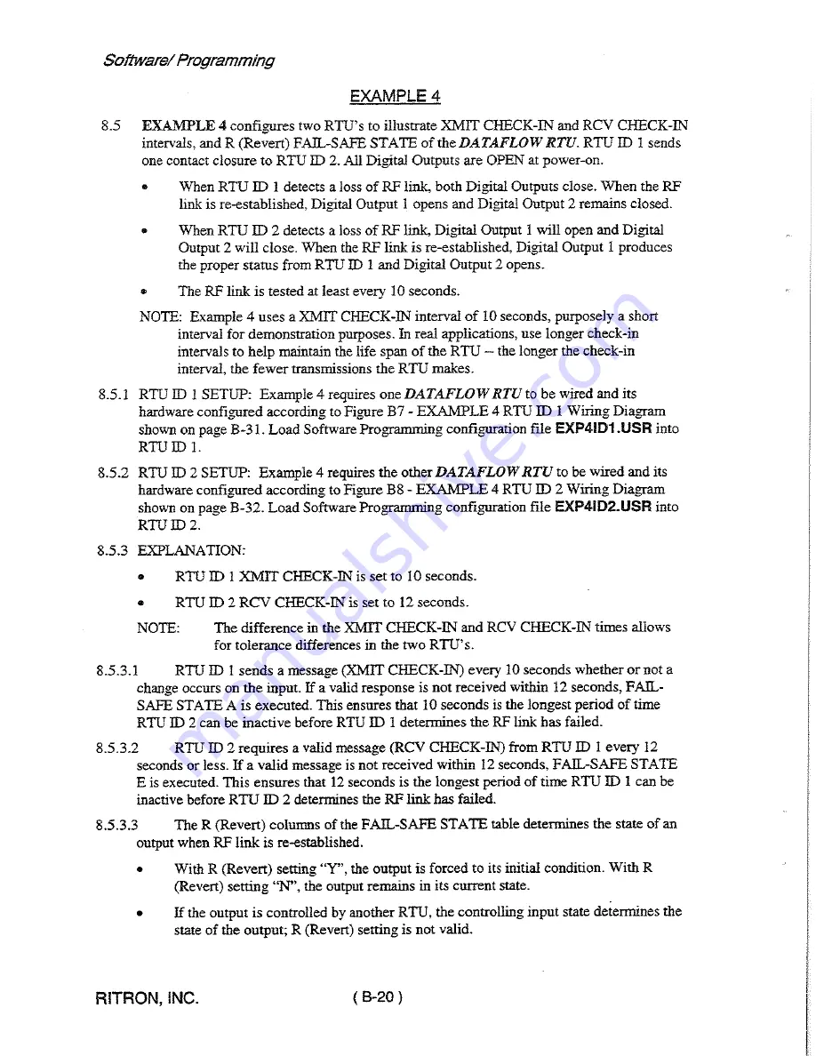 Ritron RTU-150 Technical Manual Download Page 54