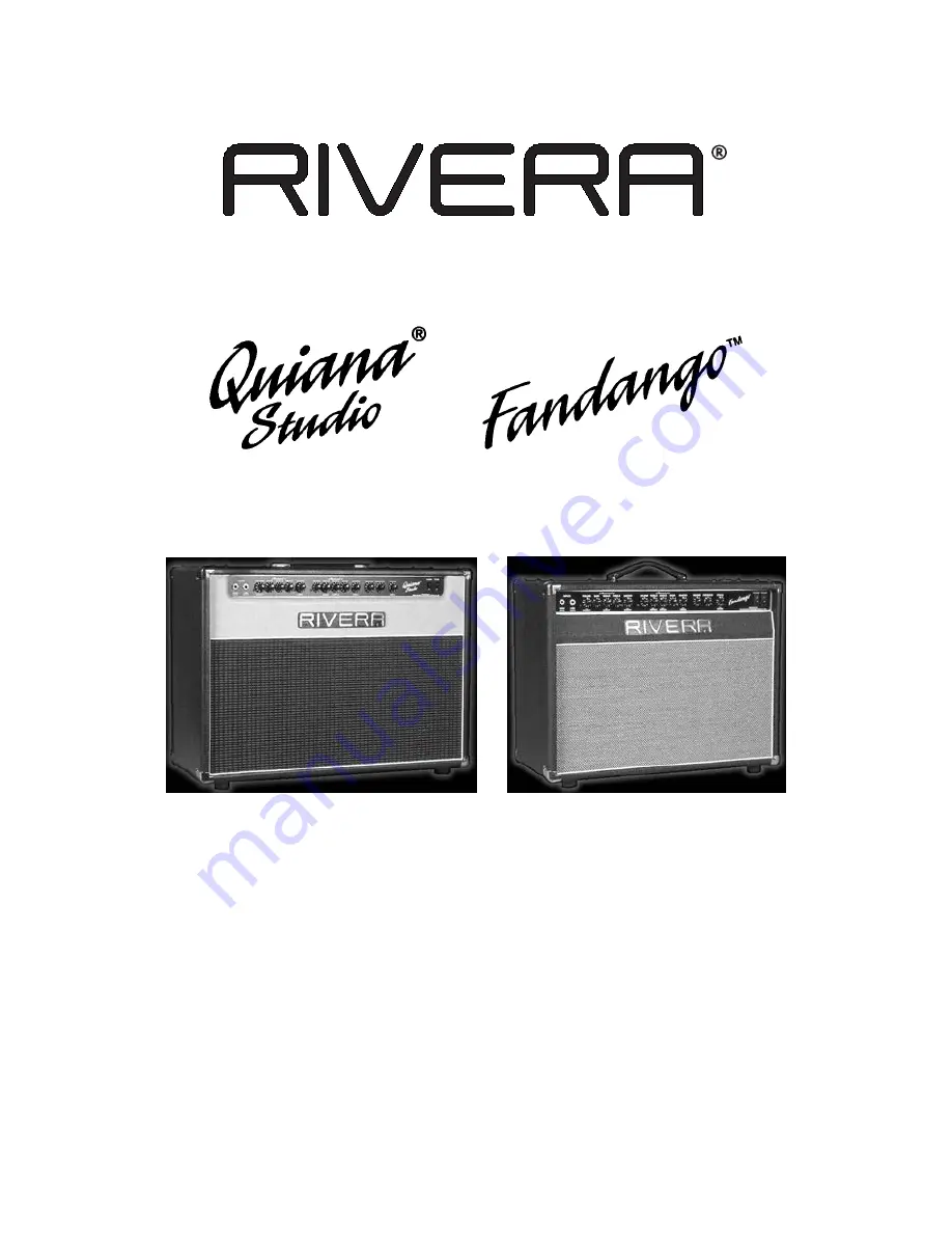 Rivera Fandango Owner'S Manual Download Page 1