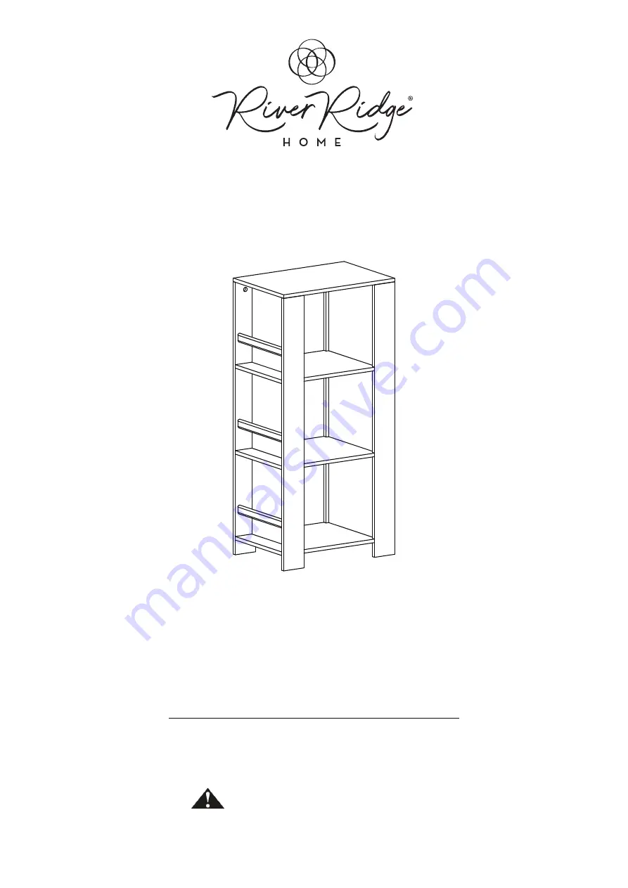 RiverRidge Book Nook 02-161 White Assembly Instructions Manual Download Page 1