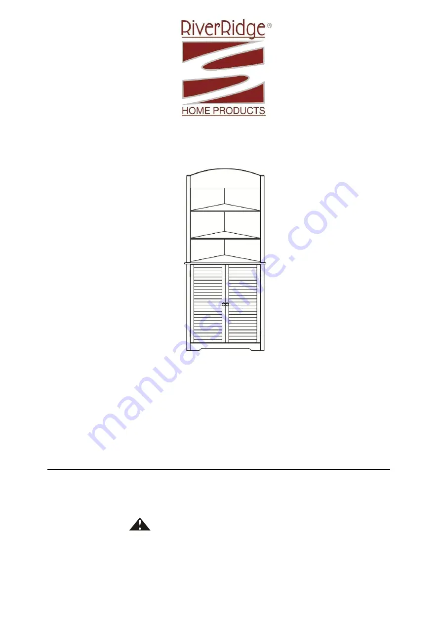 RiverRidge Ellsworth Tall Corner Cabinet 06-027 Assembly Instructions Manual Download Page 16