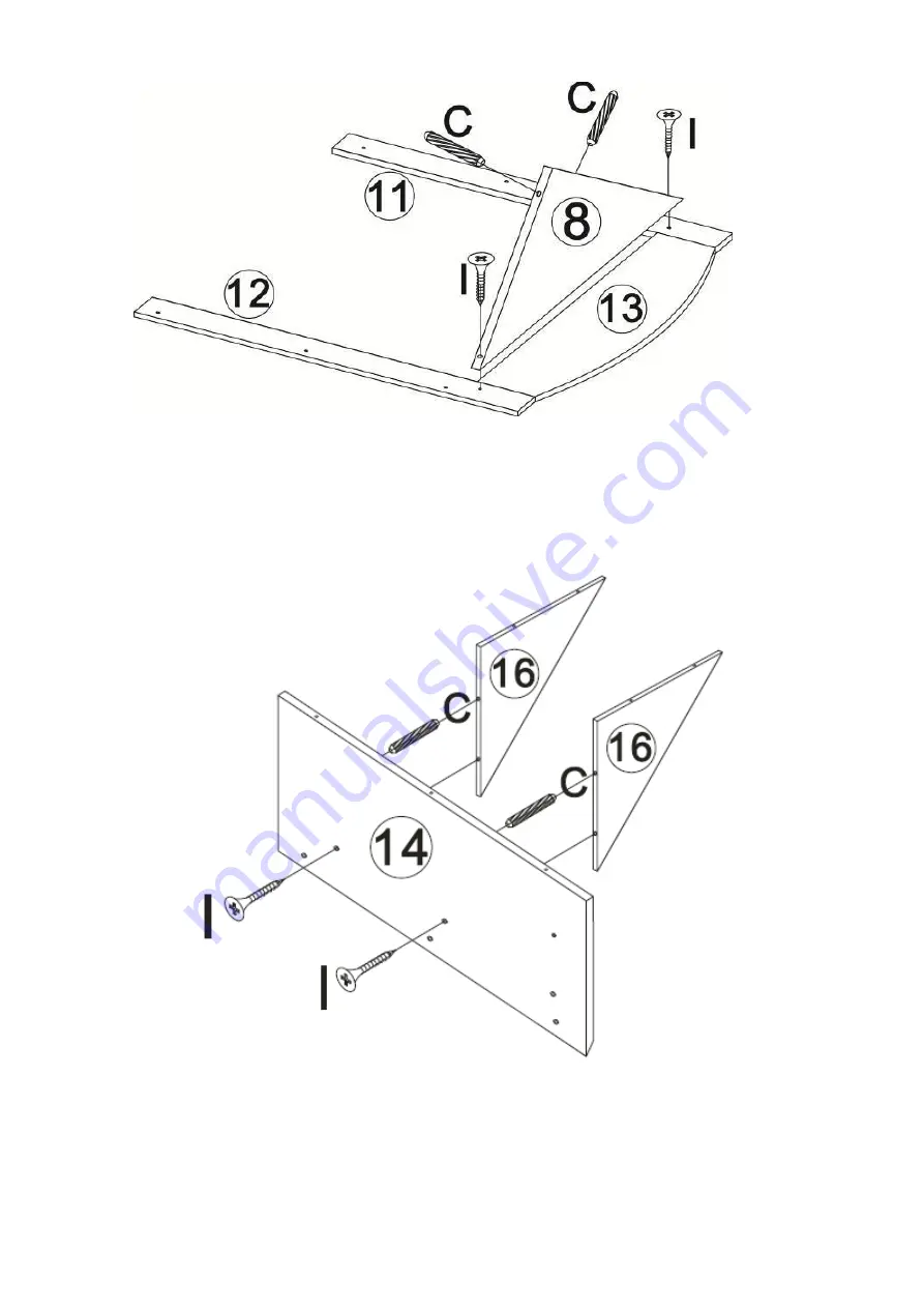 RiverRidge Ellsworth Tall Corner Cabinet 06-027 Assembly Instructions Manual Download Page 24