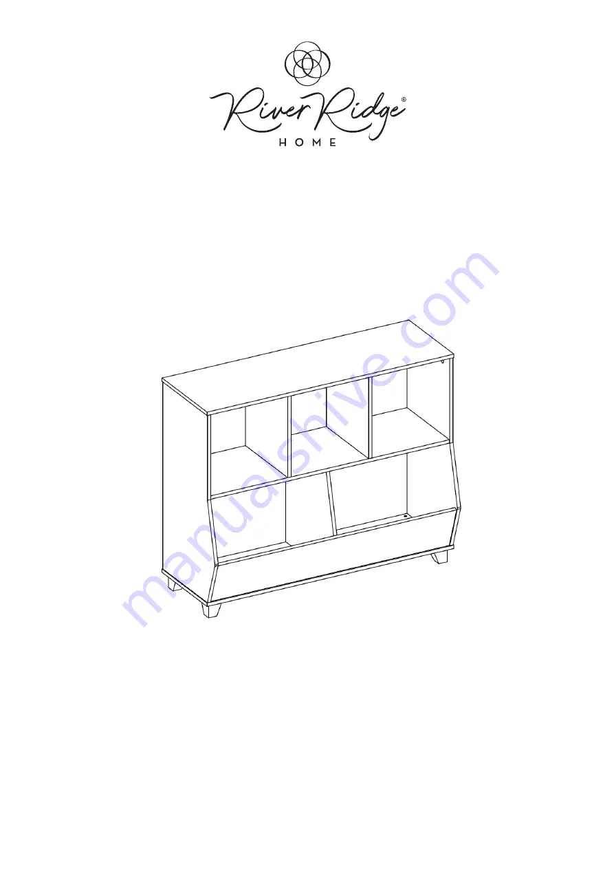 RiverRidge Kids Catch-All Multi-Cubby 02-255 Assembly Instructions Manual Download Page 1