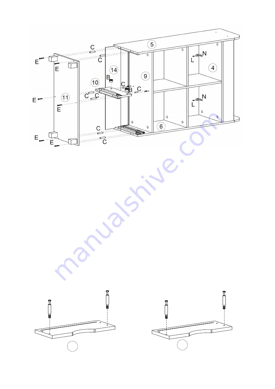 RiverRidge Kids Cubby 02-162 Assembly Instructions Manual Download Page 11