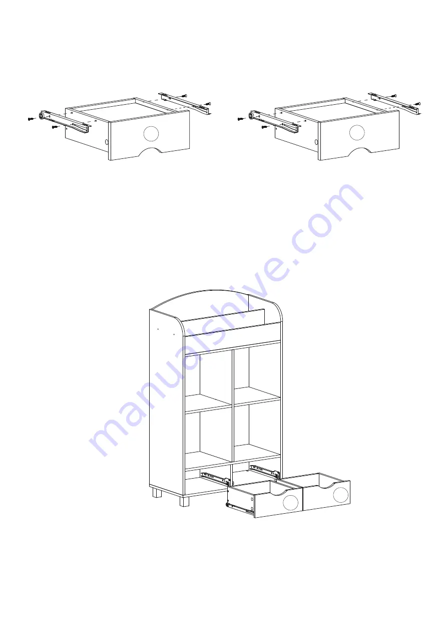 RiverRidge Kids Cubby 02-162 Assembly Instructions Manual Download Page 13