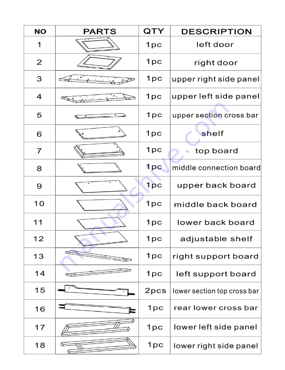 RiverRidge SOMERSET SPACESAVER06-040 XS Assembly Instructions Manual Download Page 3