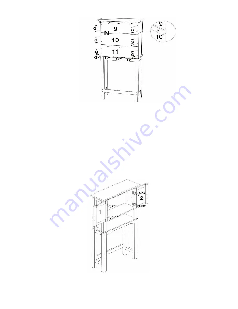 RiverRidge SOMERSET SPACESAVER06-040 XS Assembly Instructions Manual Download Page 10