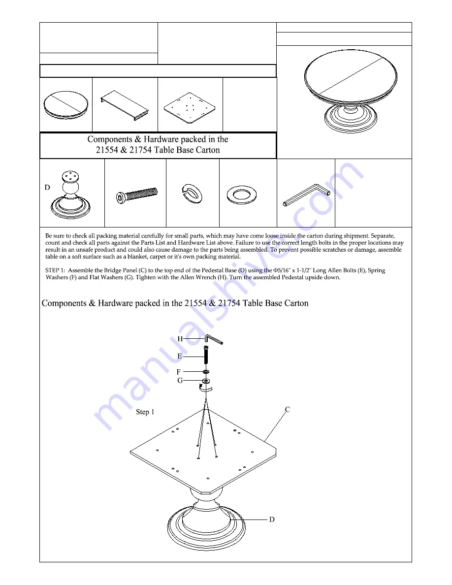 Riverside Furniture Corinne Round Dining Table Скачать руководство пользователя страница 4