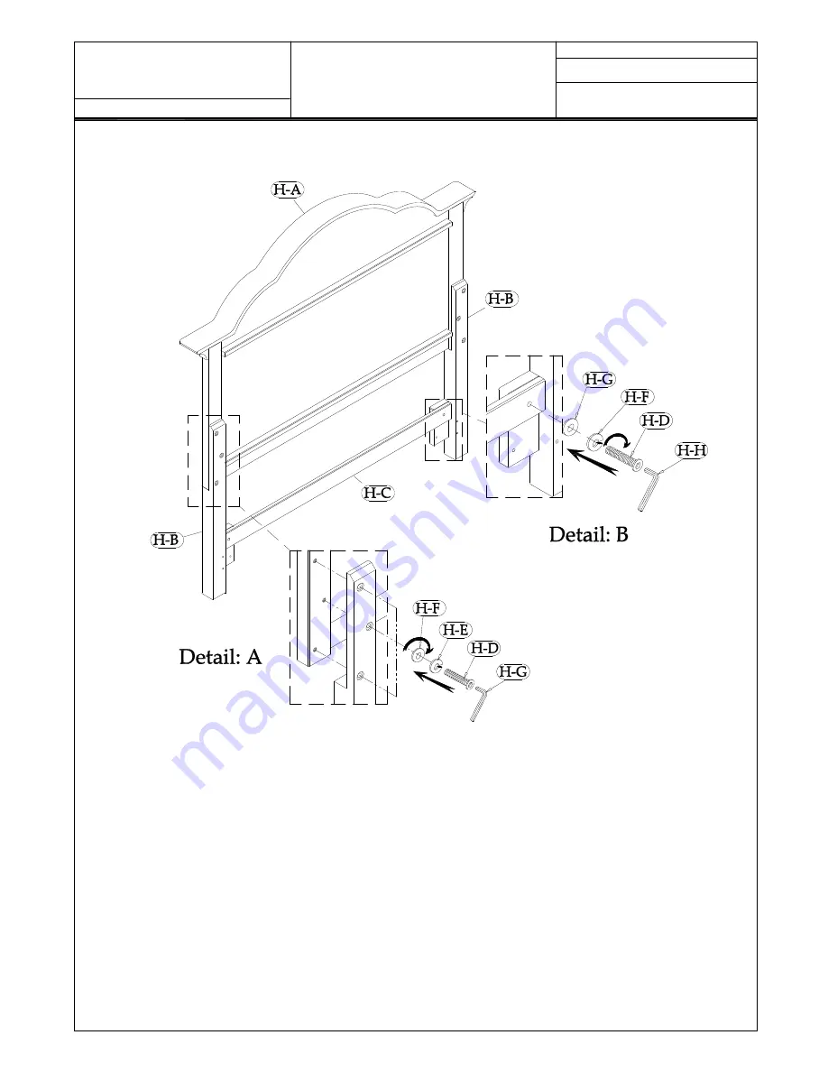 Riverside Aberdeen King Bed Assembly Instructions Download Page 2