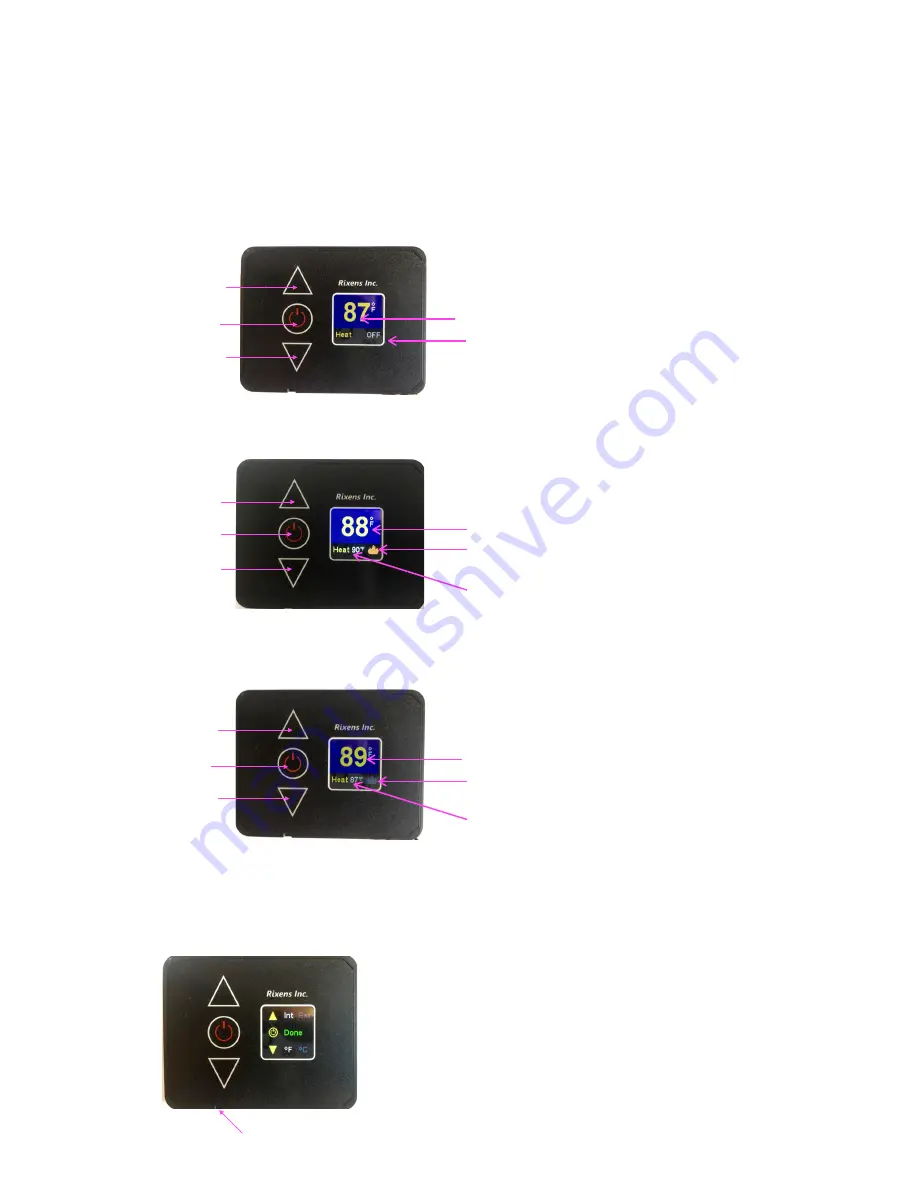 Rixen Digital Heating Thermostat Manual Download Page 1