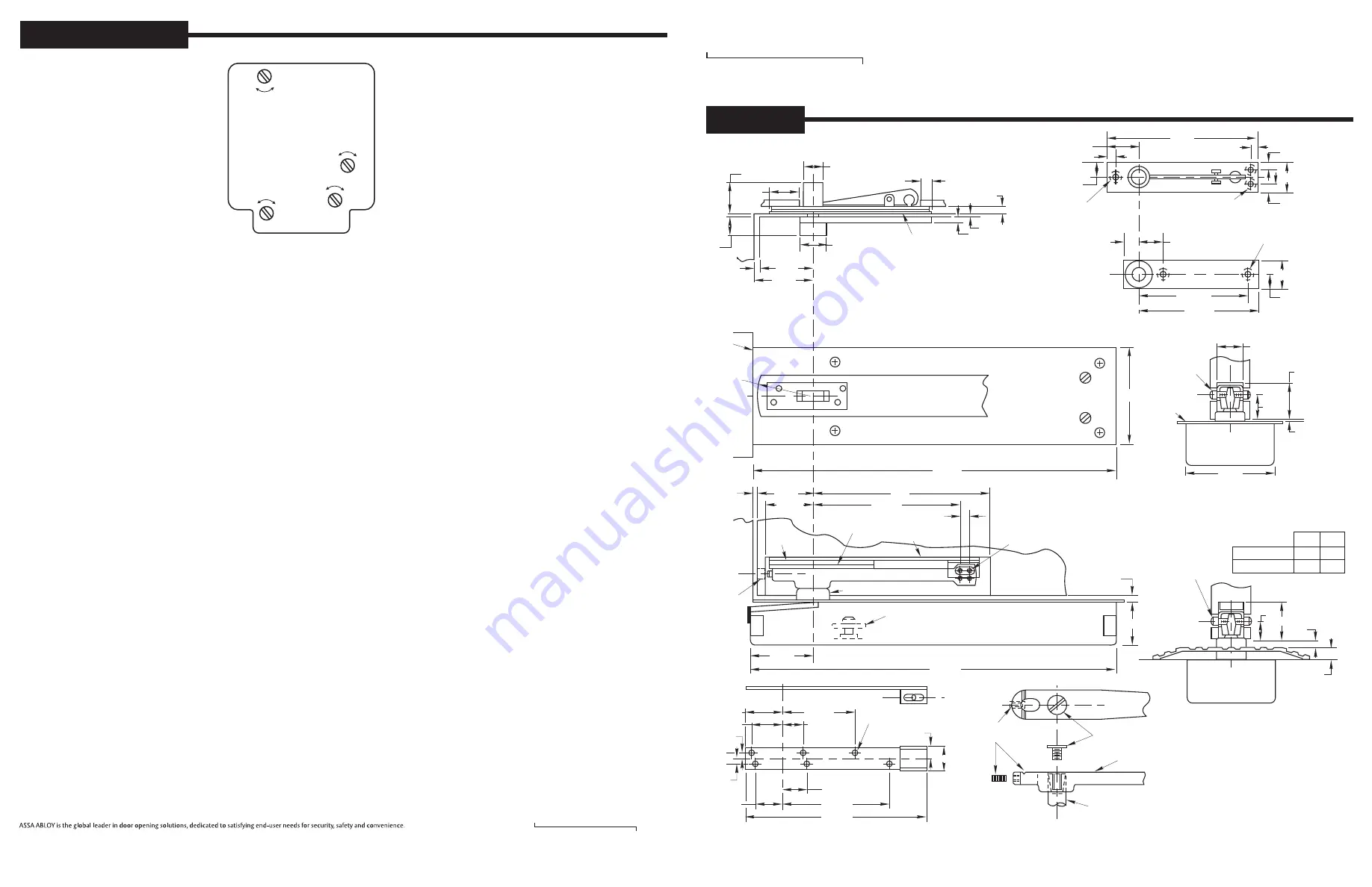 Rixson ASSA ABLOY 50 Installation Instructions Manual Download Page 5