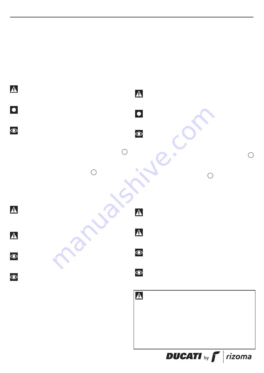 rizoma DUCATI 97780101AA Manual Download Page 1