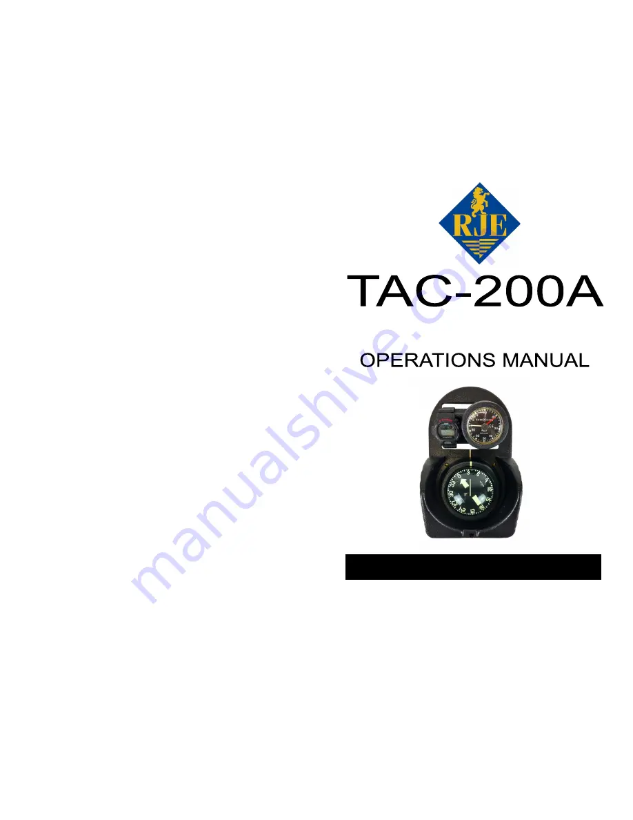 RJE TAC-200A Скачать руководство пользователя страница 1