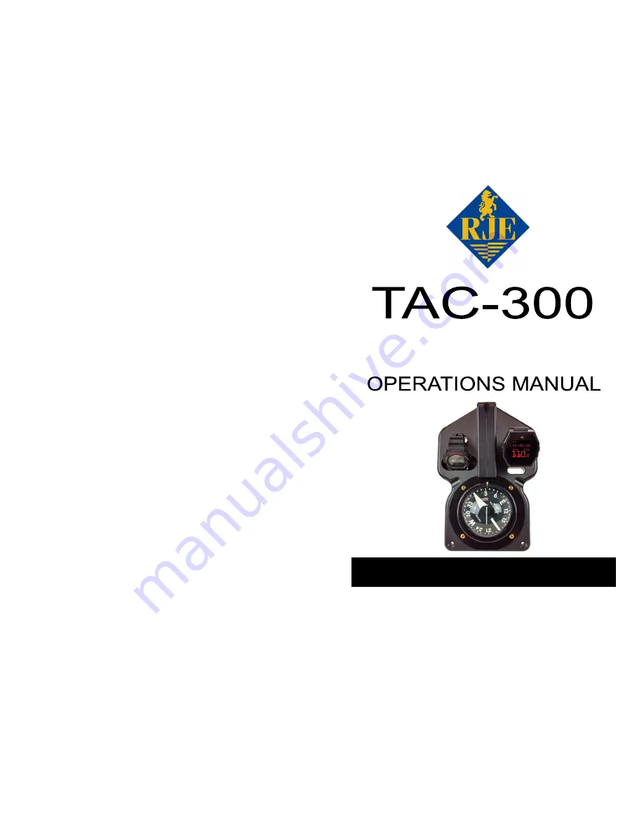 RJE TAC-300 Operation Manual Download Page 1