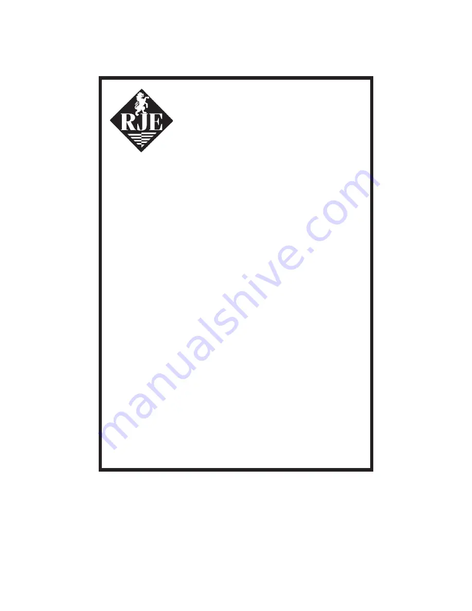 RJE ULB-350 Series Technical Manual Download Page 1