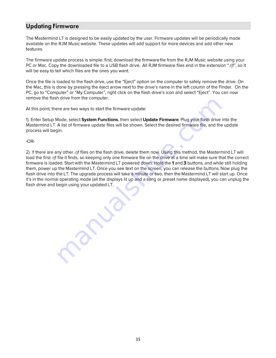 RJM MASTERMIND LT User Manual Download Page 41