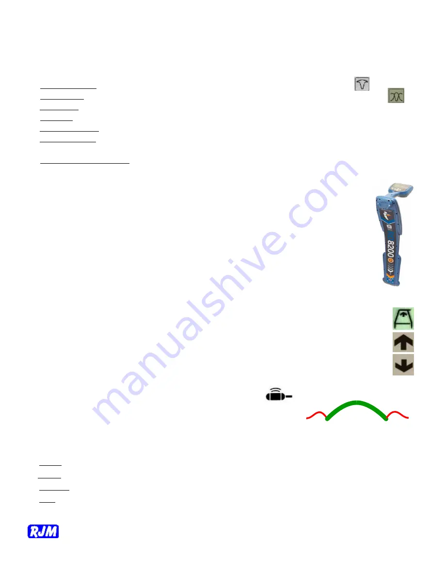 RJM Radiodetection RD8200 Quick Locating Manual Download Page 1