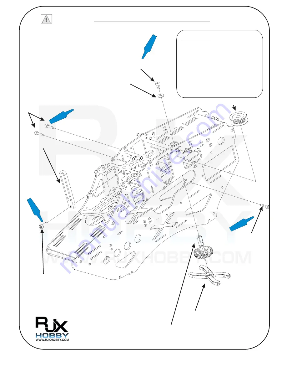 RJX Hobby X-Tron 500V2 FBL Assembly Manual Download Page 11