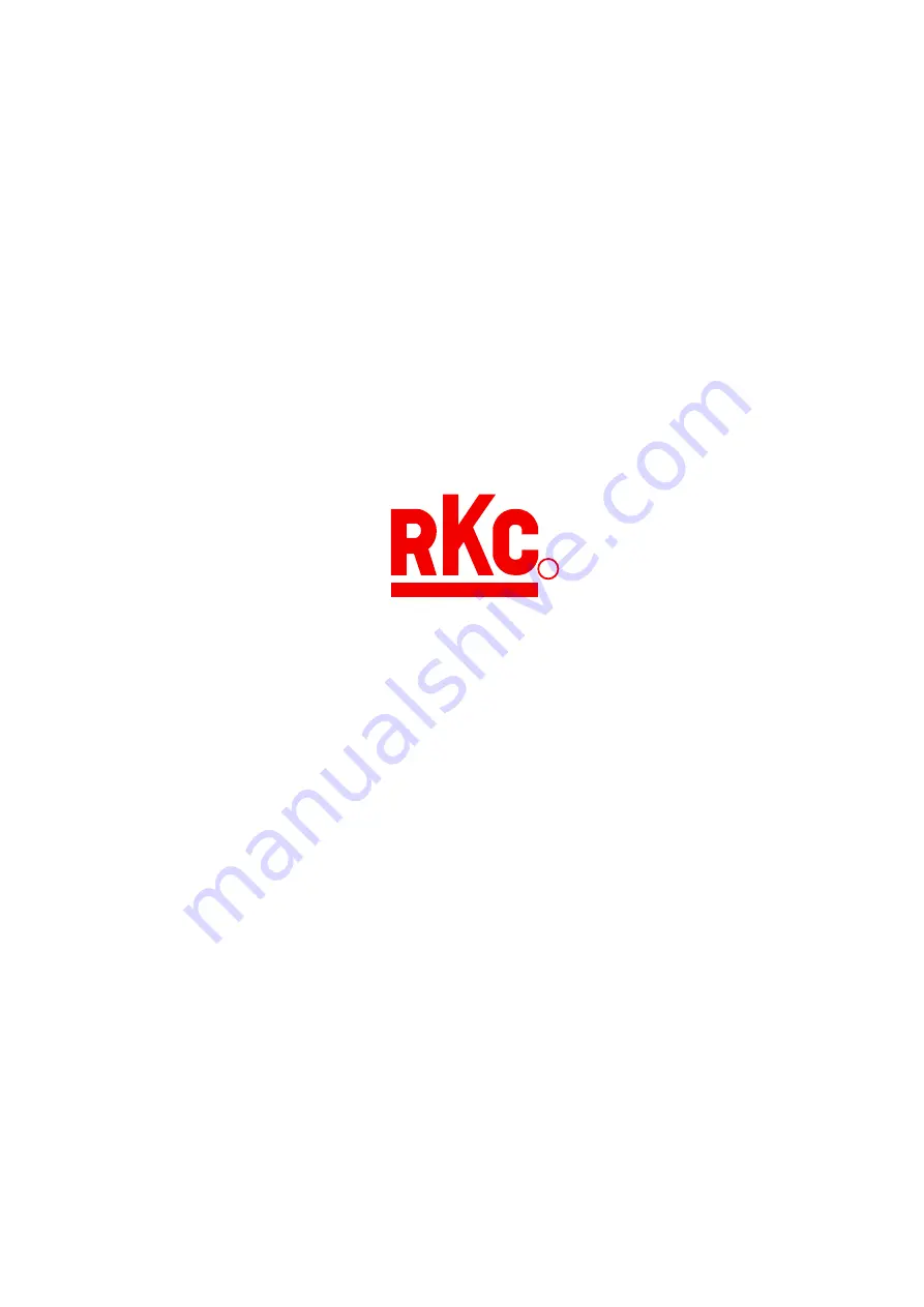 RKC INSTRUMENT SR Mini HG Supplementary Information Download Page 40