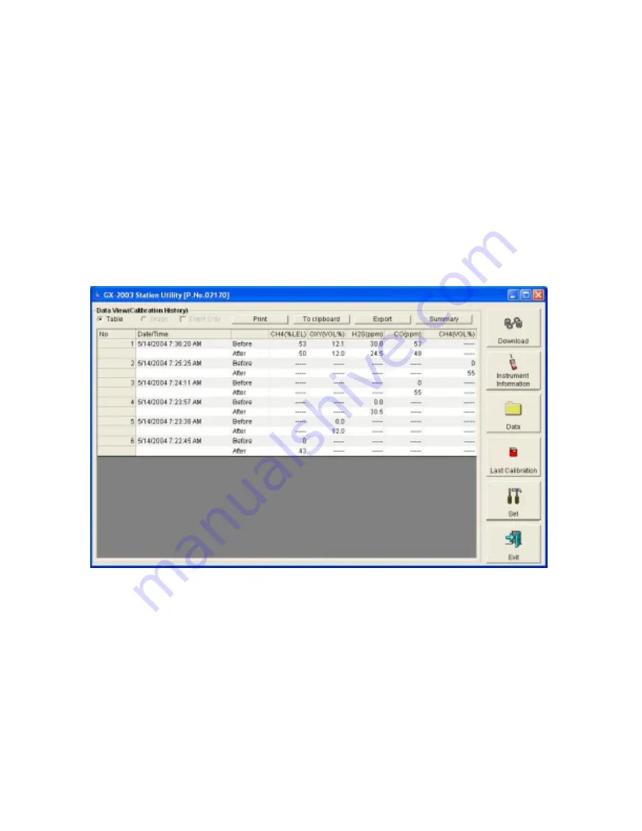 RKI Instruments GX-2003 Operator'S Manual Download Page 125