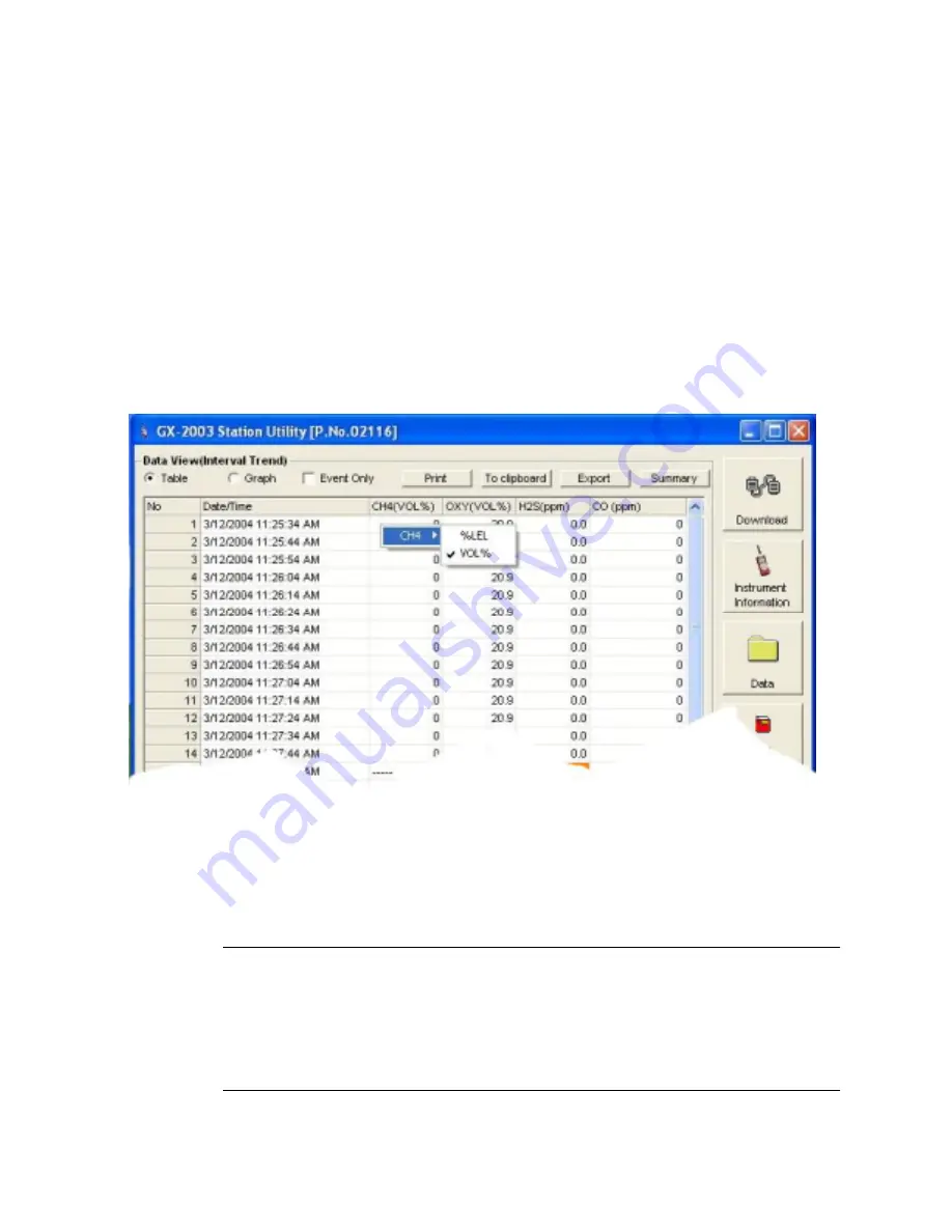 RKI Instruments GX-2003 Скачать руководство пользователя страница 130