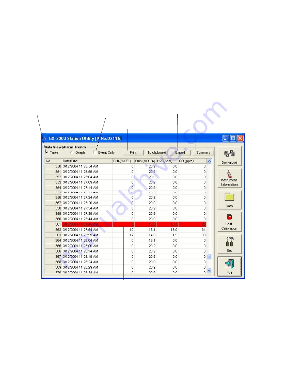 RKI Instruments GX-2003 Скачать руководство пользователя страница 135