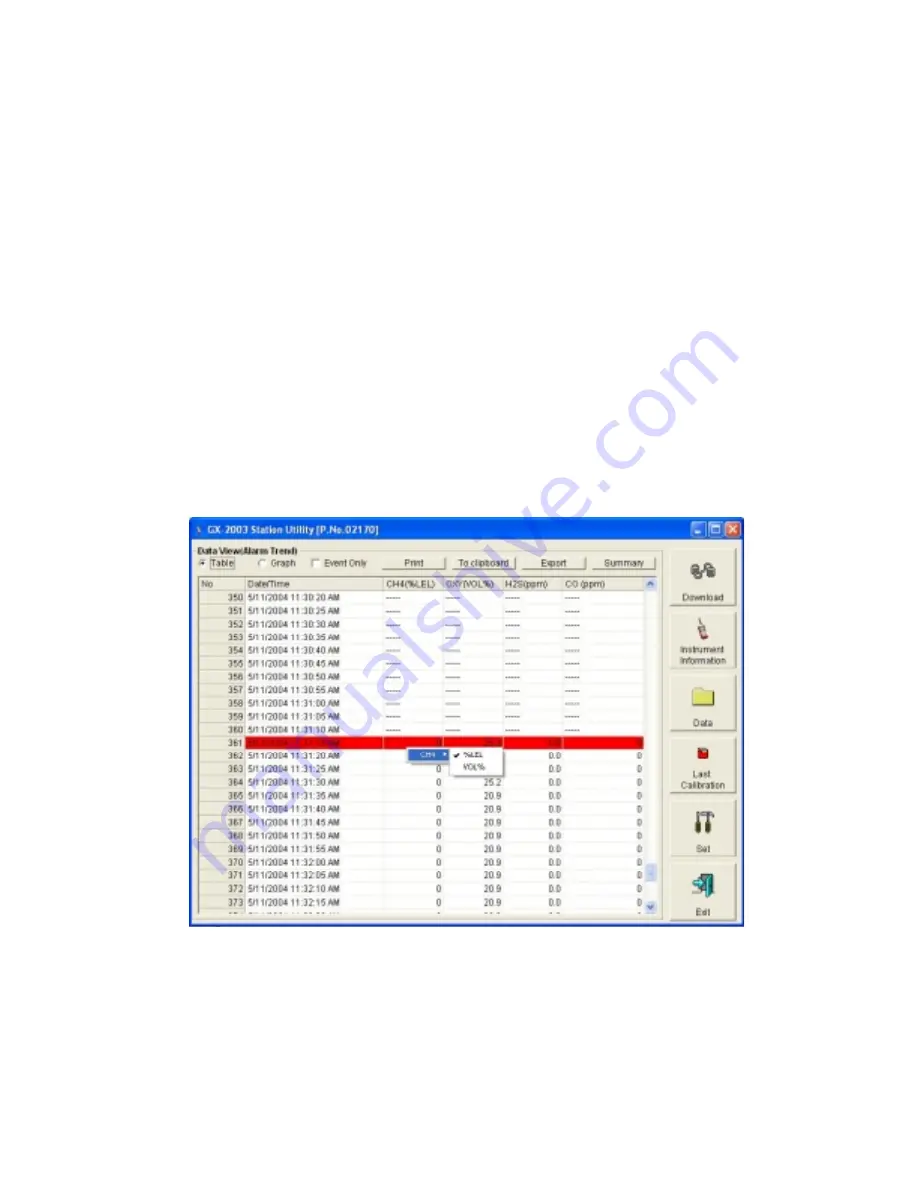 RKI Instruments GX-2003 Operator'S Manual Download Page 136