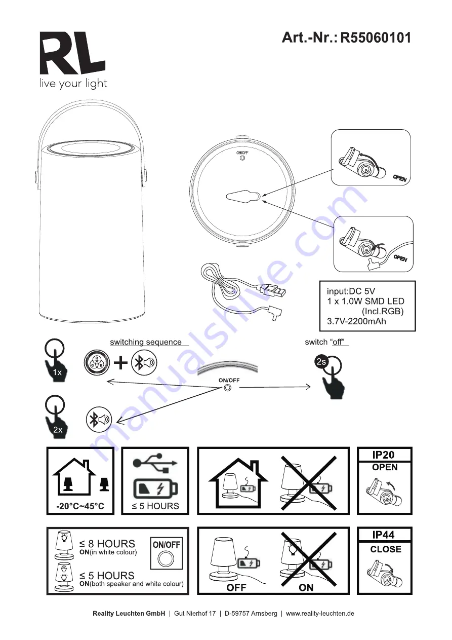 RL R55060101 Manual Download Page 2